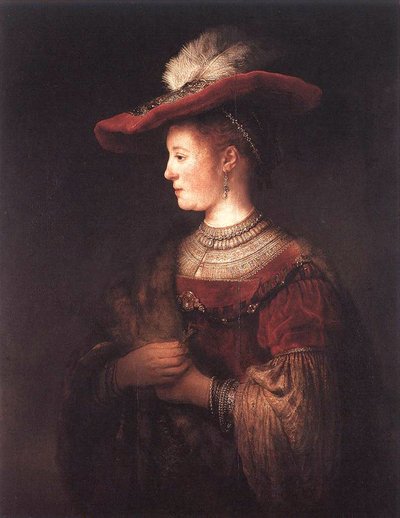 Saskia in Pompous Dress by Rembrandt van Rijn